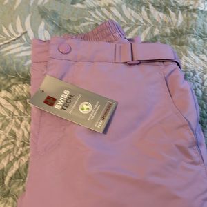 Size girls large 10-12 snow pants light purple brand new
